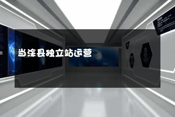 当涂县独立站运营