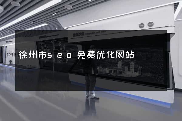 徐州市seo免费优化网站