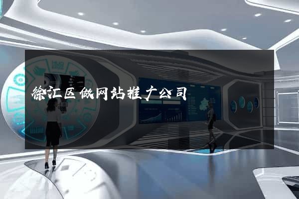 徐汇区做网站推广公司