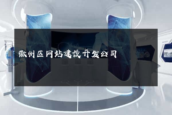徽州区网站建设开发公司
