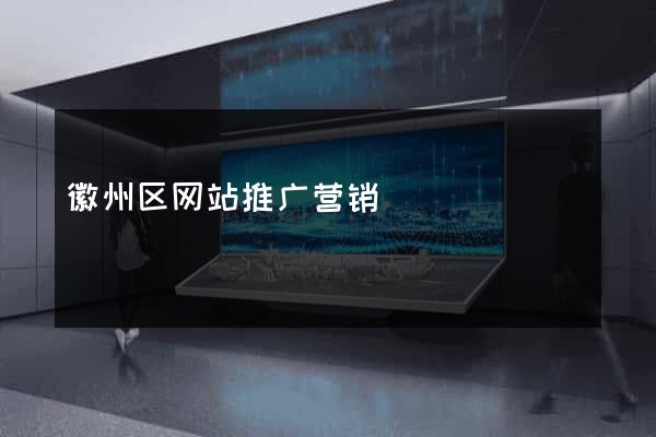 徽州区网站推广营销