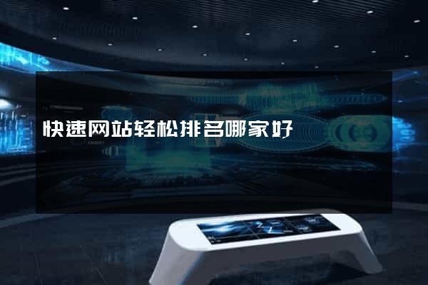快速网站轻松排名哪家好