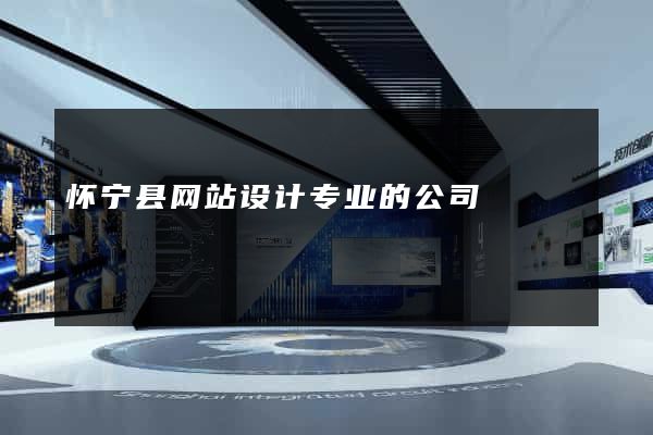 怀宁县网站设计专业的公司