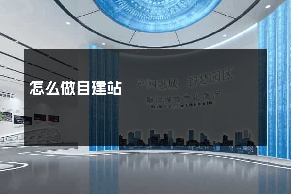 怎么做自建站