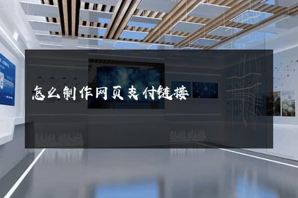 怎么制作网页支付链接
