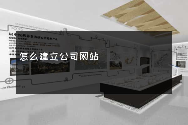 怎么建立公司网站