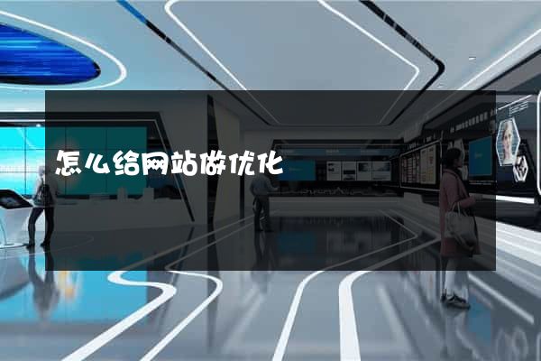 怎么给网站做优化