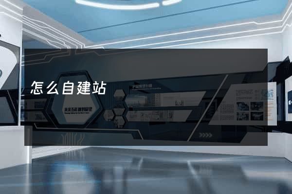 怎么自建站