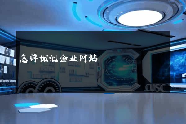 怎样优化企业网站