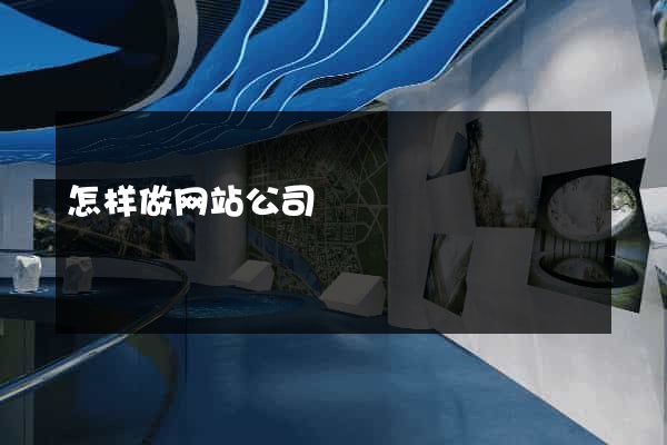 怎样做网站公司