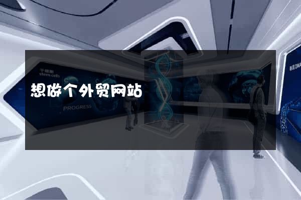 想做个外贸网站