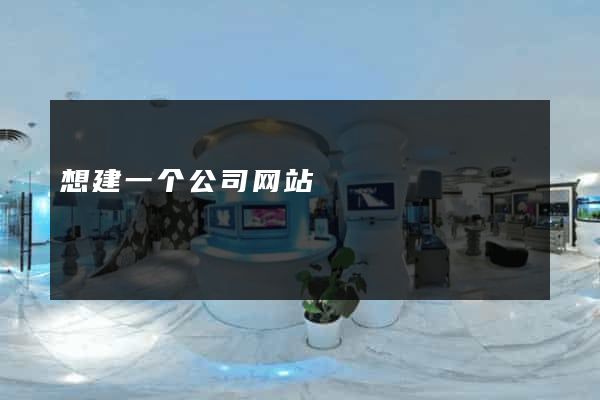 想建一个公司网站