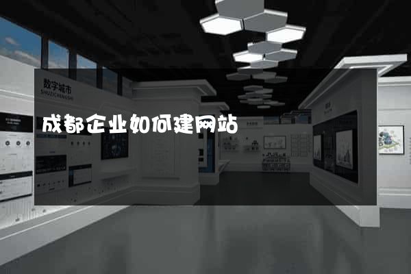 成都企业如何建网站
