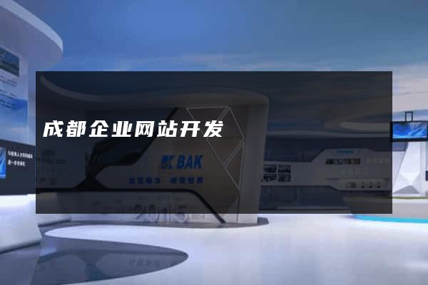 成都企业网站开发