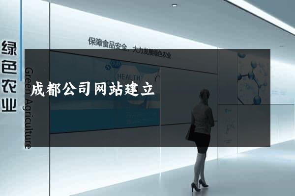 成都公司网站建立