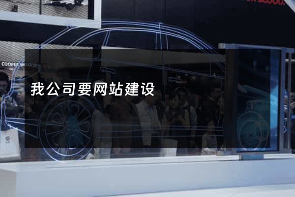 我公司要网站建设