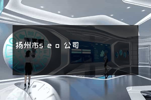 扬州市seo公司