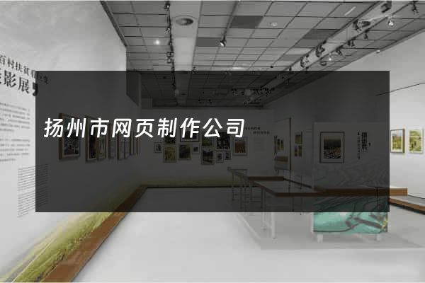 扬州市网页制作公司
