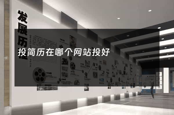 投简历在哪个网站投好