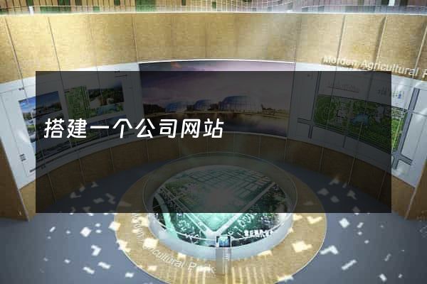 搭建一个公司网站
