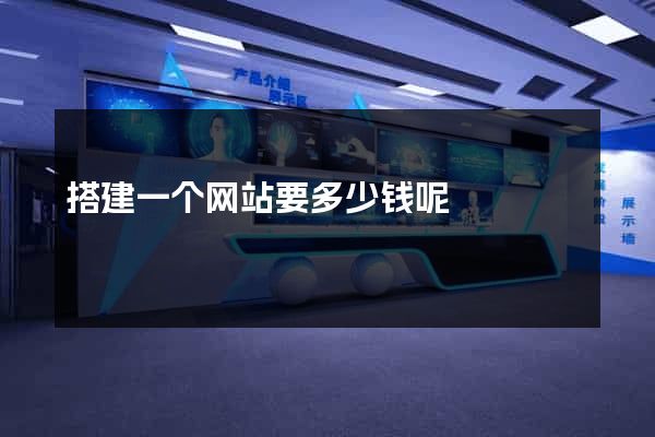 搭建一个网站要多少钱呢