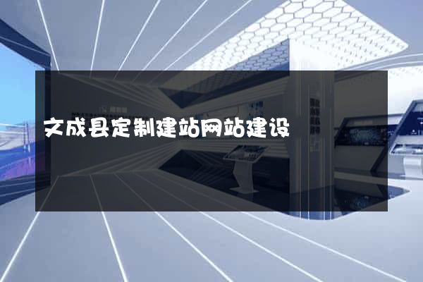 文成县定制建站网站建设