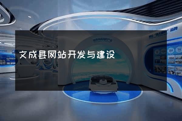 文成县网站开发与建设