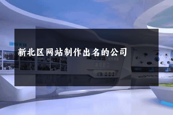 新北区网站制作出名的公司