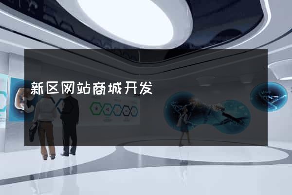 新区网站商城开发