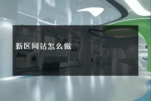 新区网站怎么做