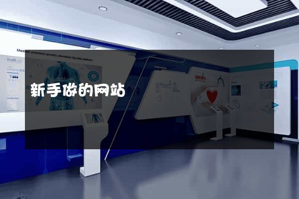新手做的网站