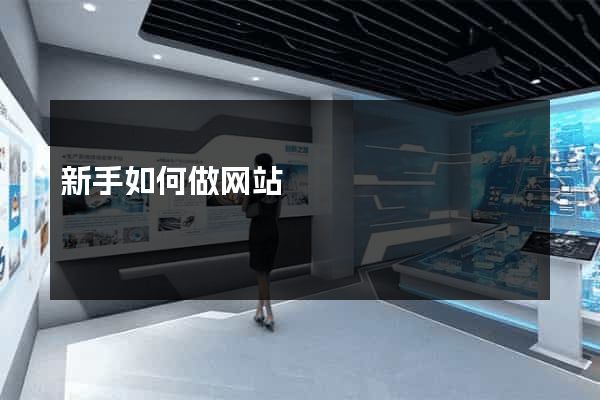 新手如何做网站