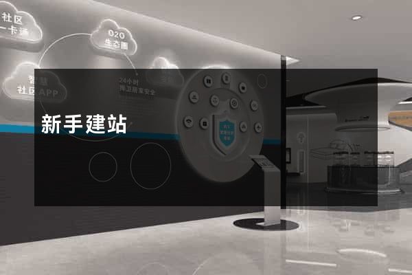 新手建站