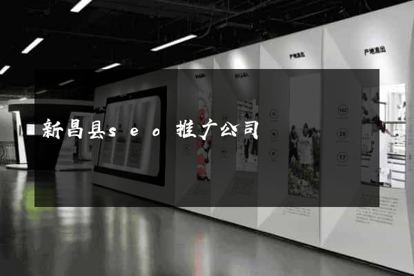 新昌县seo推广公司