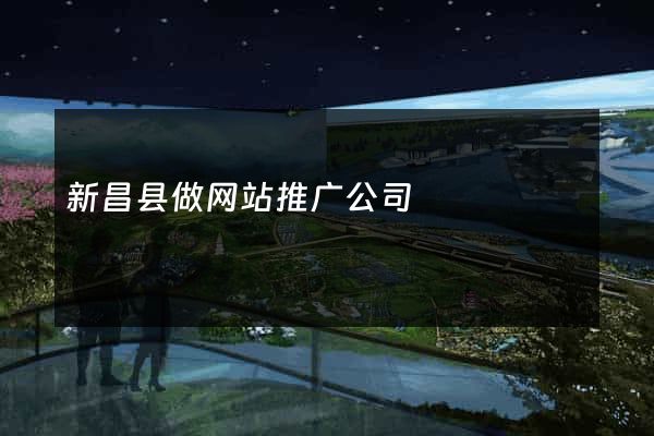 新昌县做网站推广公司