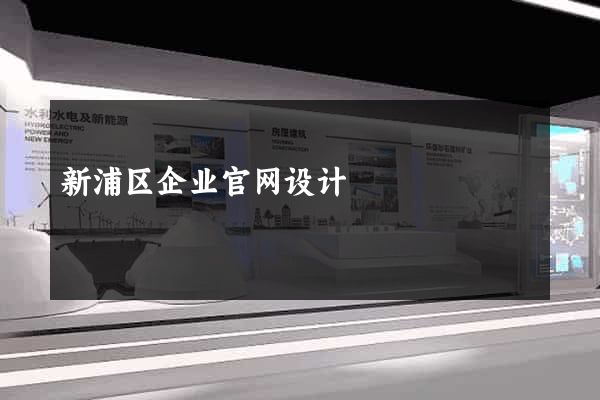 新浦区企业官网设计