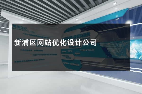 新浦区网站优化设计公司