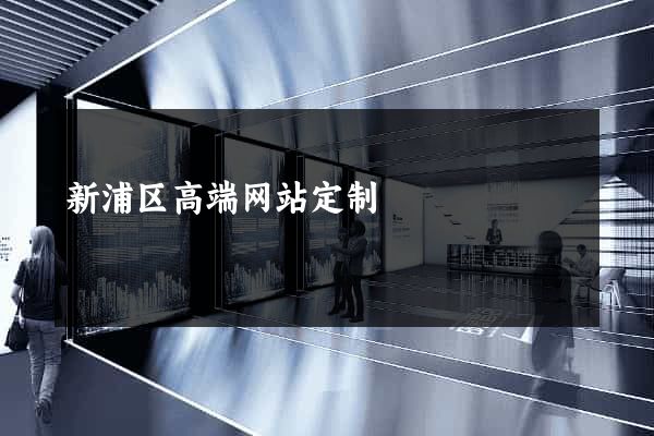 新浦区高端网站定制