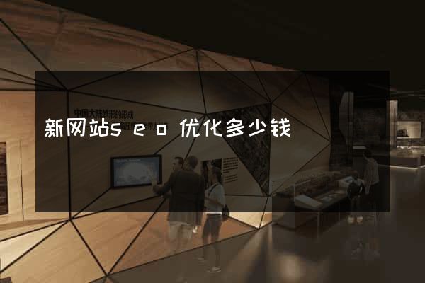 新网站seo优化多少钱