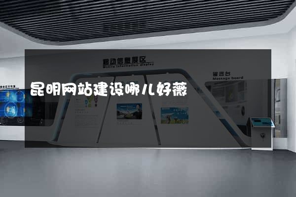 昆明网站建设哪儿好薇