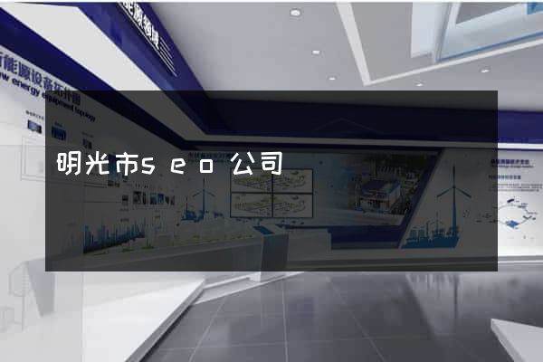 明光市seo公司