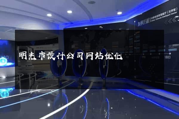 明光市设计公司网站优化