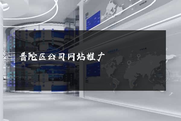 普陀区公司网站推广