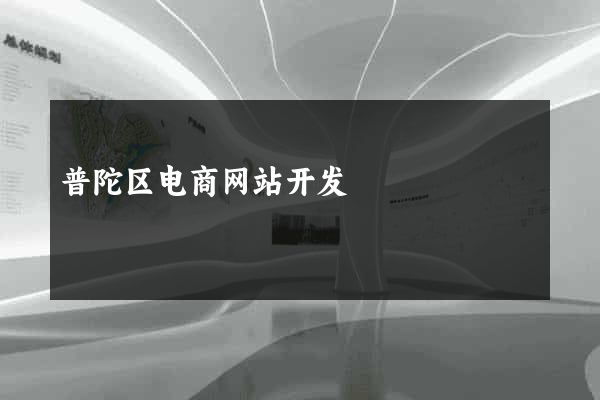 普陀区电商网站开发