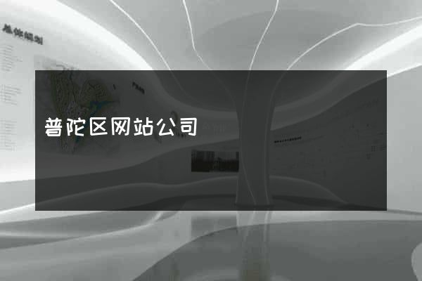 普陀区网站公司