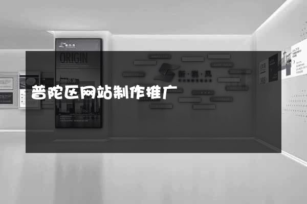 普陀区网站制作推广