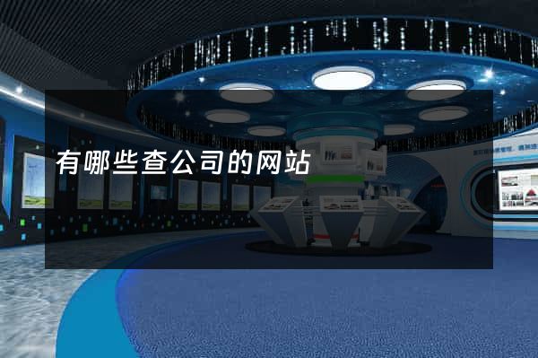 有哪些查公司的网站