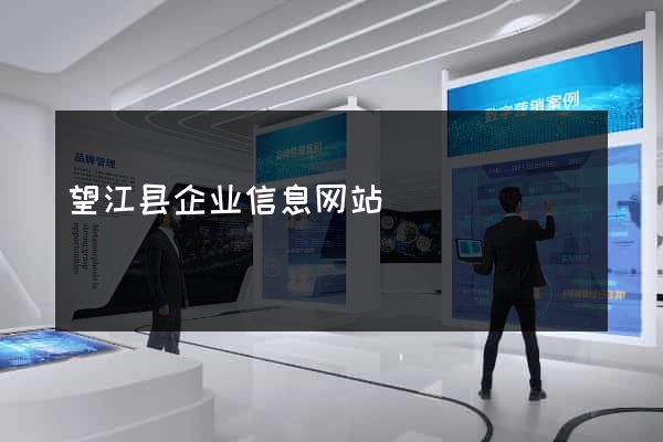望江县企业信息网站