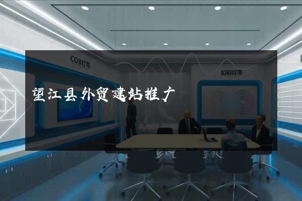 望江县外贸建站推广