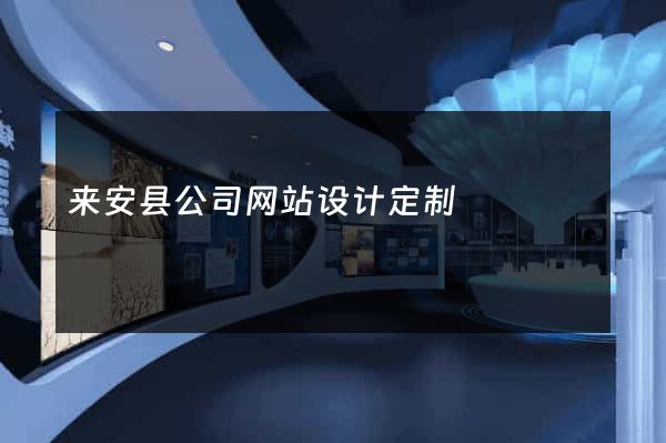 来安县公司网站设计定制